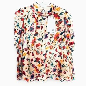 French Connection long sleeve blouse nwt